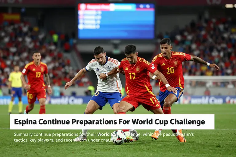 Spain Continue Preparations For World Cup Challenge