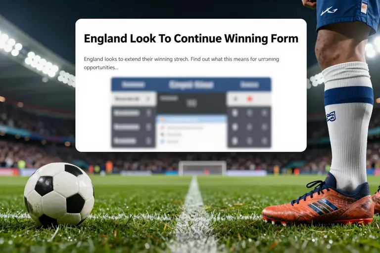 England Look To Continue Winning Form: What It Means for Bettors and Beyond